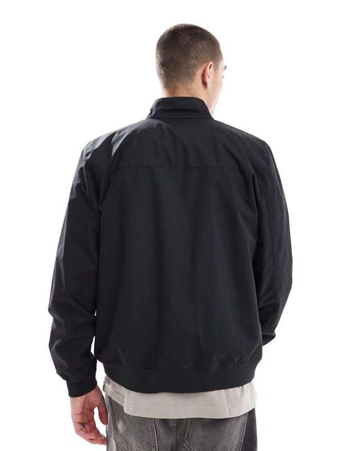 Brave Soul Black Harrington Jacket for men