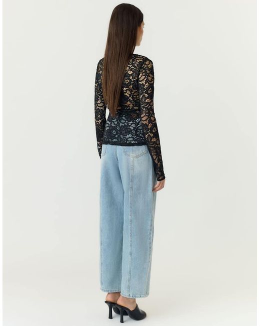 Y.A.S Black Long Sleeved Top