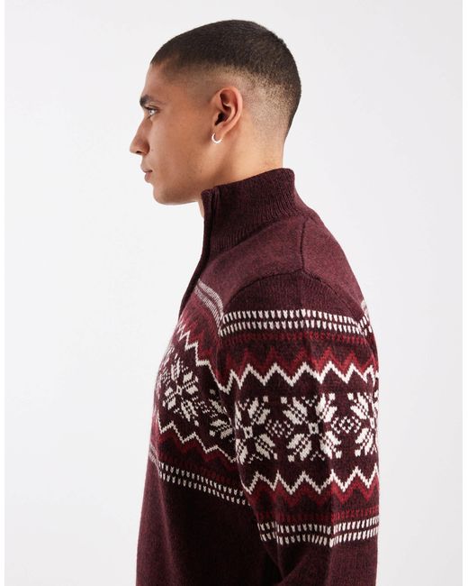 Threadbare – pullover in Red für Herren