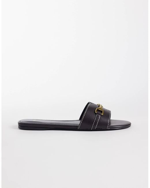 Mango Black – slider aus kunstleder