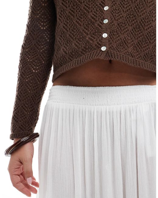 Stradivarius White – str – midirock