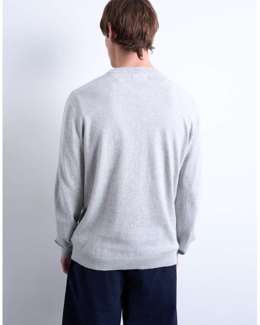 Topman – essential – strickpullover in White für Herren