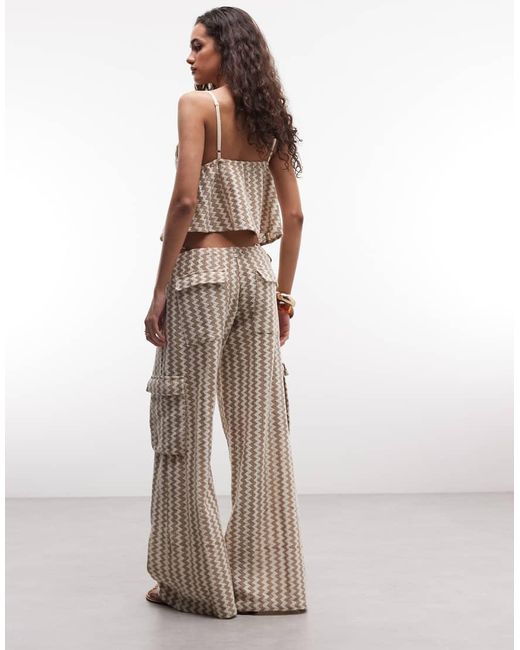 Roxy Multicolor Zigzag Stripe Beach Trousers