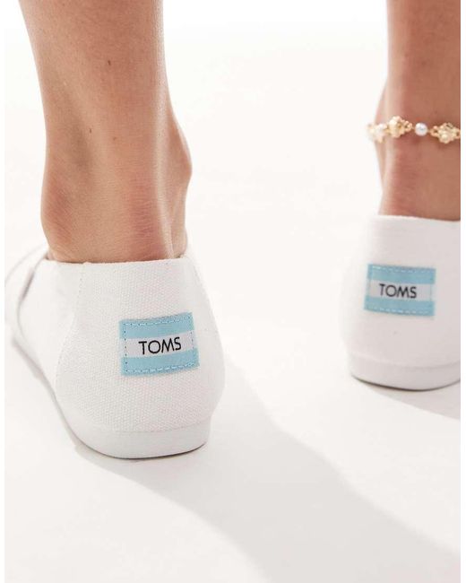 TOMS White Alpargata Shoes