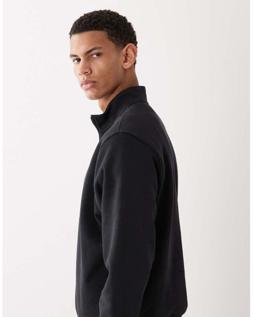 Nike Black Club Logo 1/4 Zip Sweatshirt for men