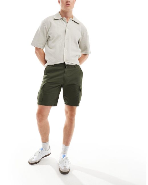 New Look Gray Cargo Shorts for men