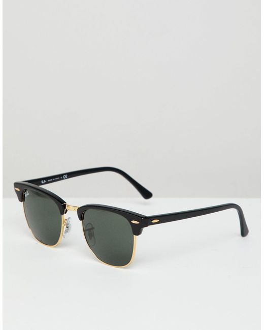 Ray-Ban Clubmaster Sunglasses in Black | Lyst