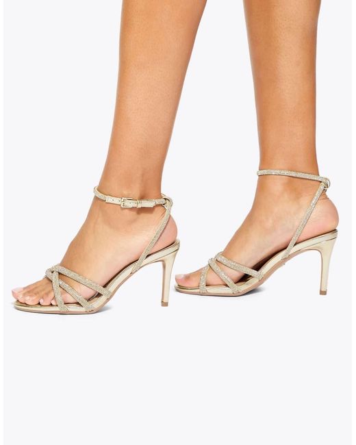 KG by Kurt Geiger White Abra Heel Heeled Sandals