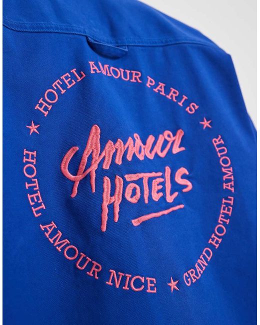 SELECTED Blue X Hotel Amour Workwear Jacket for men