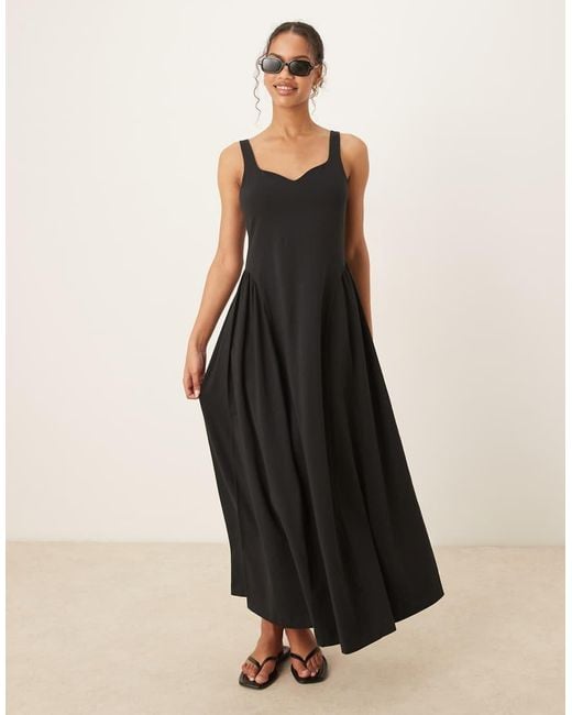 Summer Dresses Asos Casual Maxi Dresses ASOS Summer Maxi Dress With Full Skirt In Black Lyst
