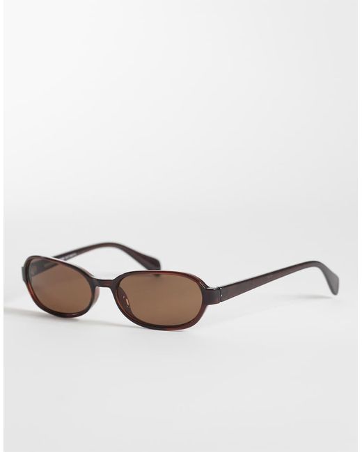 Weekday Natural Rose Oval Sunglasses