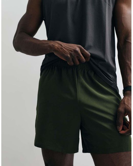 4505 Green Icon 5 Inch Quick Dry Training Shorts With Zip Pockets for men