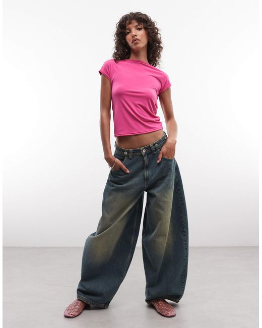 Collusion Red Twist Back Top