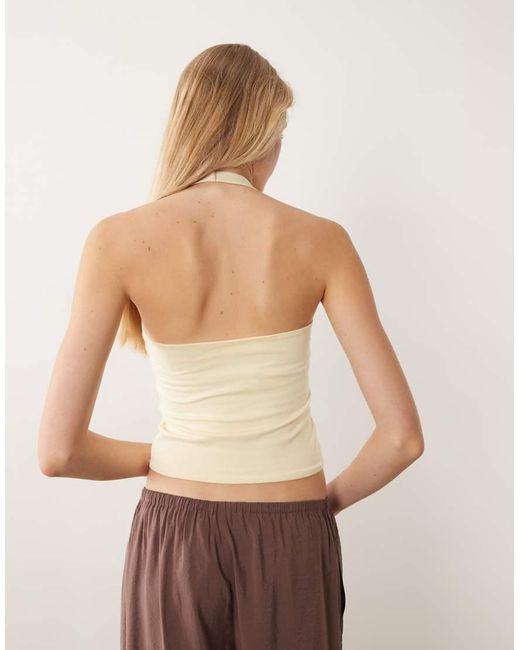 Cotton On Natural All Day V Neck Halter Top
