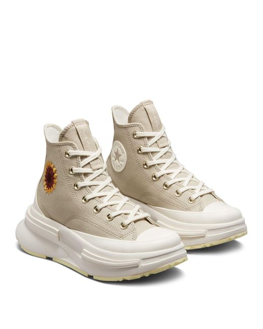 Converse Run Star Legacy Cx Sneakers With Sunflower Detail in White | Lyst  Canada