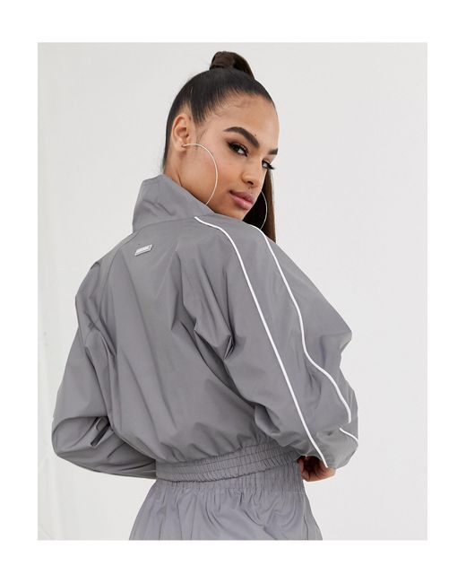 Veste réfléchissante Bershka en coloris Gris | Lyst