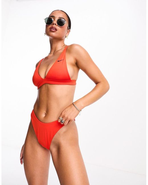 Nike Red Nike Essentials Sling Bikini Bottoms