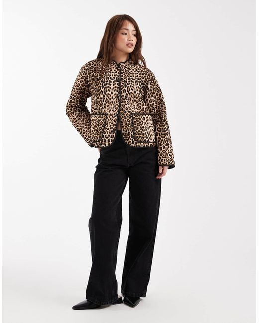 Vero Moda Brown Quilted Jacket