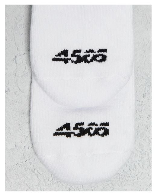 ASOS 4505 White 3 Pack 2 Stripe Anti Bacterial Crew Socks