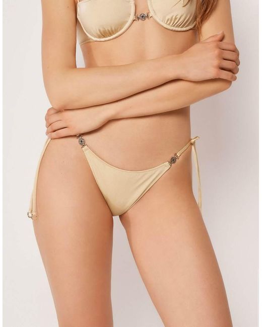 Calzedonia Natural Tie Bikini Bottoms Minimal Fit