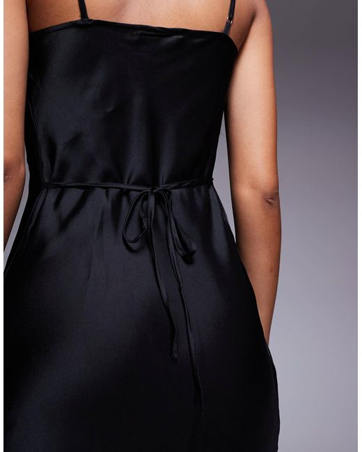 New Look Blue – satin-midikleid