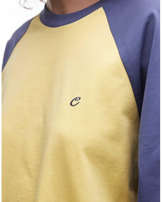 Collusion Yellow Raglan Branded Tee