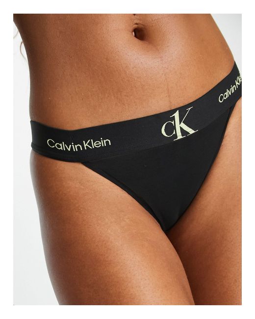 Calvin Klein Ck One Mesh Sheer Brief in Black