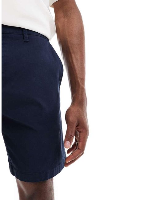 Threadbare Chinoshort in het Blue voor heren