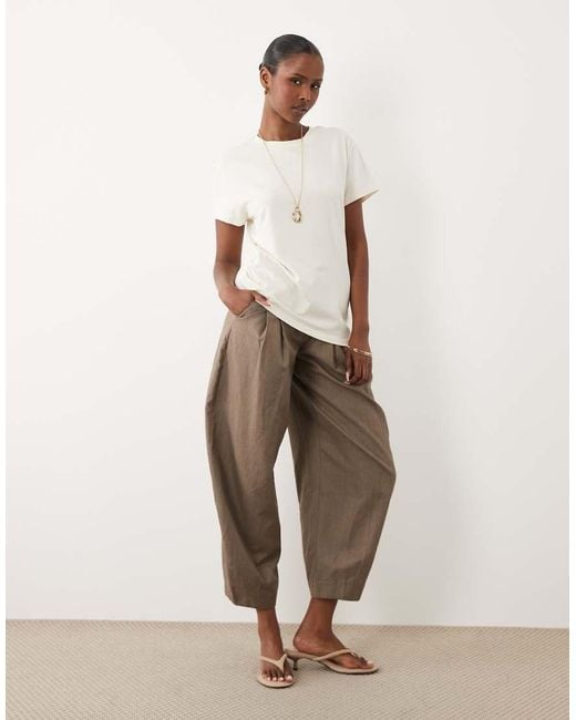 Jdy White Asymmetric Hem T-shirt