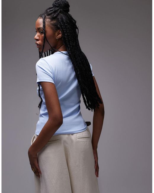 Tommy Hilfiger Blue Badge Rib T-shirt