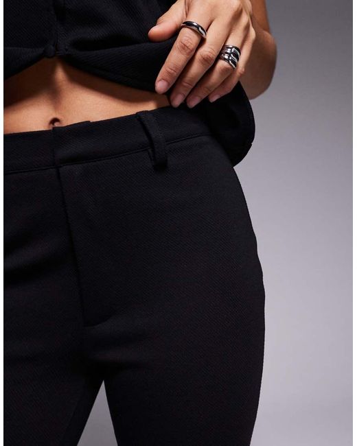 ASOS Blue Jersey Twill Slim Flare Pants