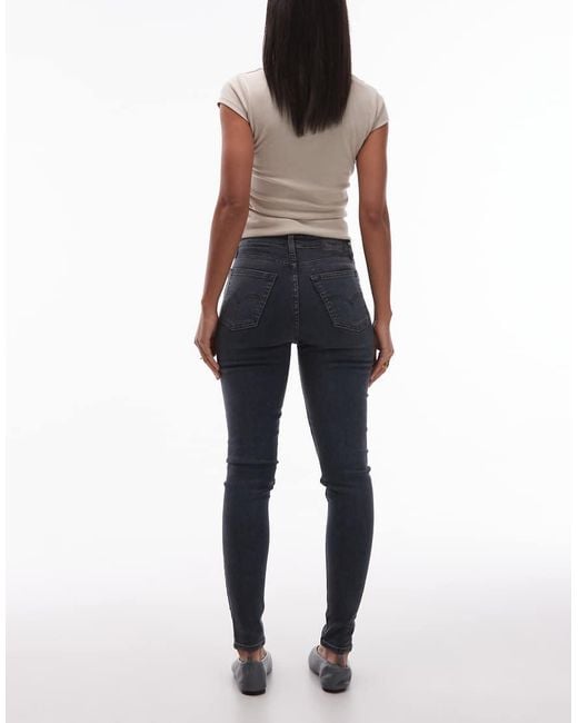 Levi's Blue 721 Skinny Jeans High Rise