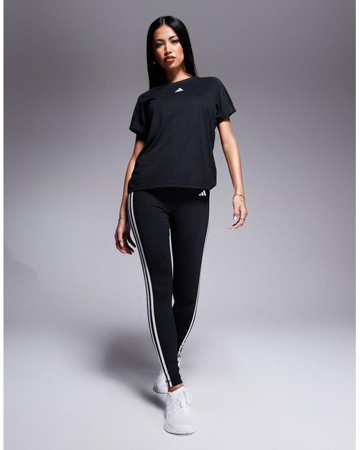 Adidas Originals Black Adidas Training Train Essentials T-shirt