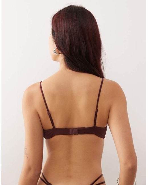 Weekday Green Strappy Triangle Bra