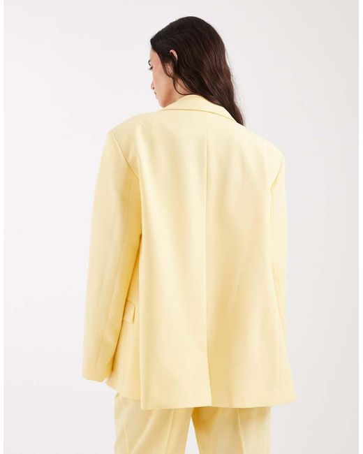 ASOS Natural Tailored Oversized Blazer
