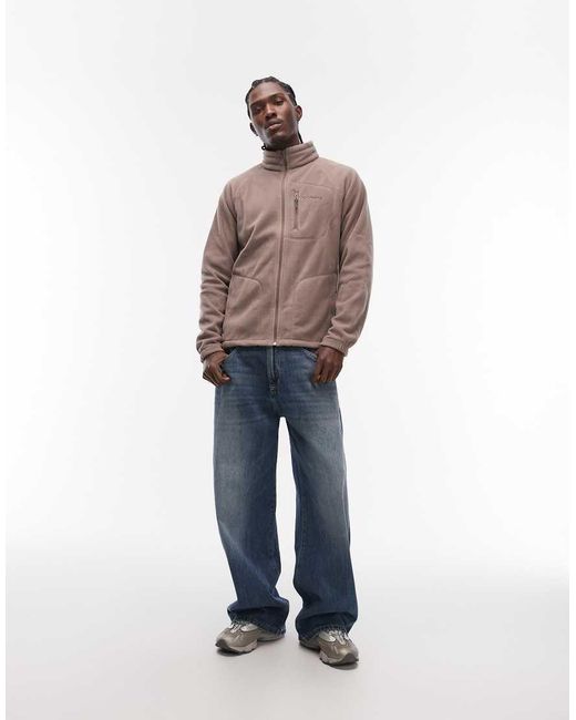 Columbia Gray Fast Trek Ii Full Zip Fleece for men