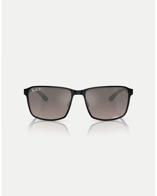 Ray-Ban Black – rb3721ch chromance – eckige, polarisierte sonnenbrille