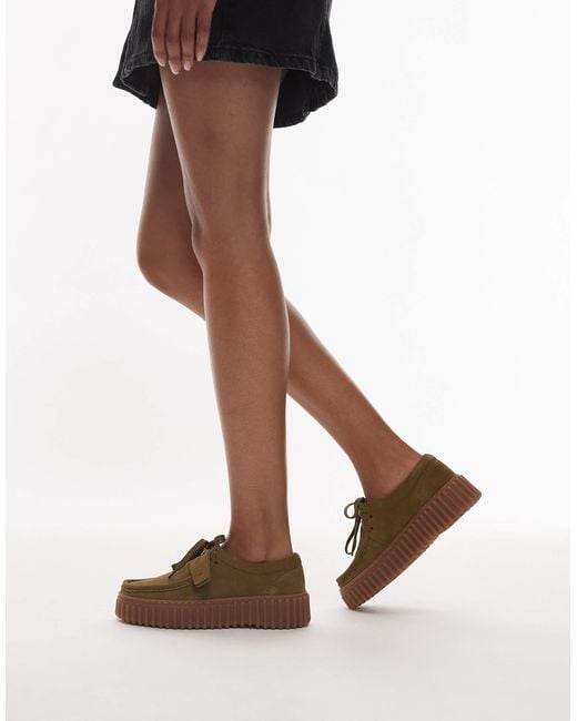 Clarks Brown – torhill bee – schuhe aus wildleder