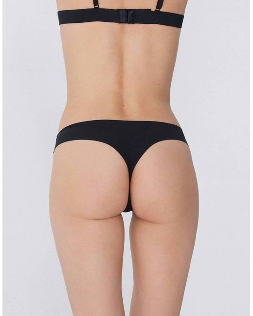 Tezenis Black Laser Cut Brazilian Briefs