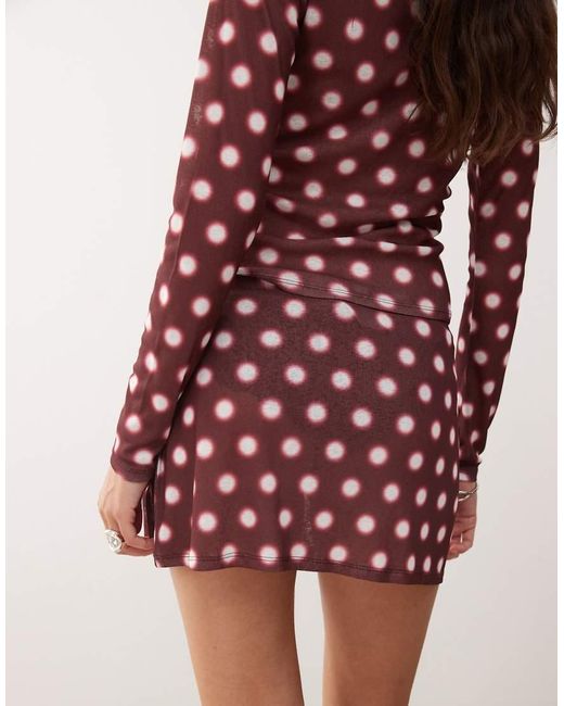 Collusion Red Micro Skirt