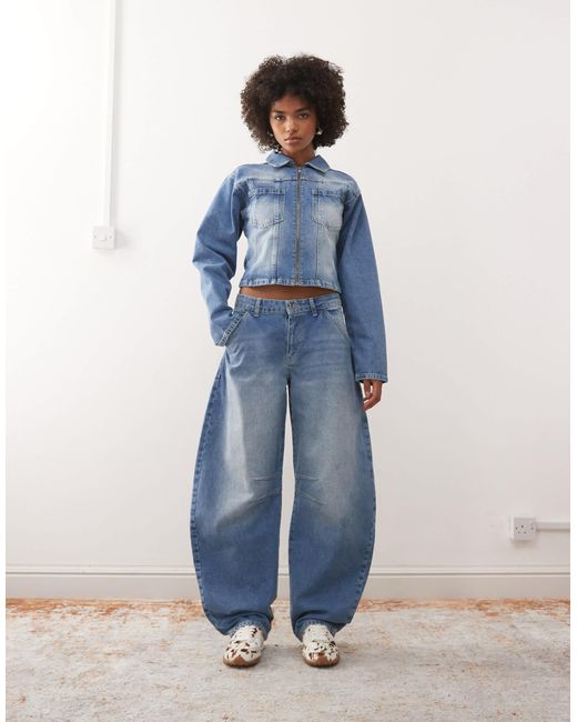 Collusion Blue Oversized Balloon Jean
