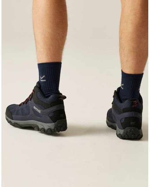 Regatta Blue Edgepoint Iv Technical Waterproof Mid Walking Boots for men