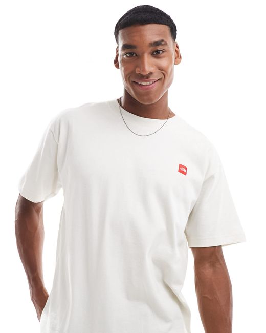 The North Face Blue Red Box Aconcagua Heavyweight Graphic Tee for men