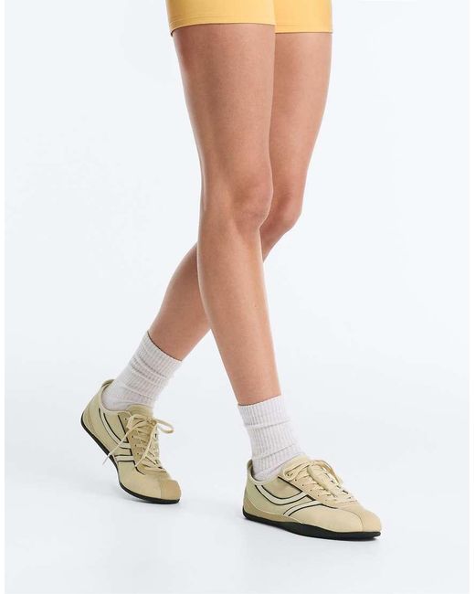 Oysho White Soft Nylon Sports Trainer