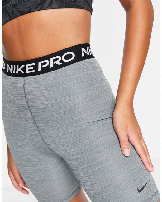 Nike Gray Nike Pro Training 365 High-waisted 7-inch Shorts