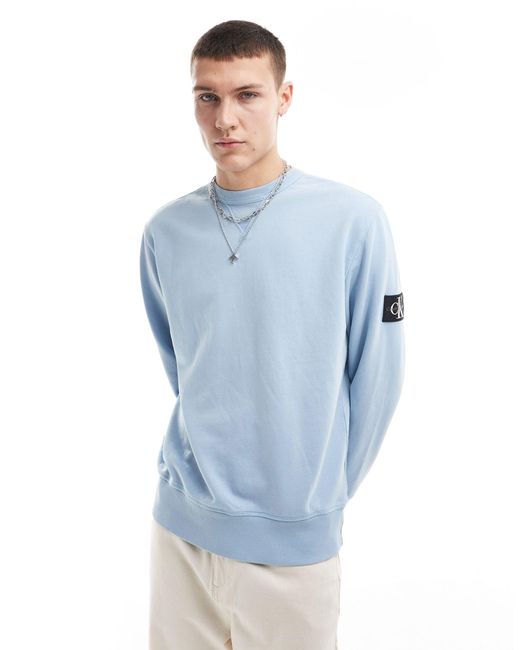Calvin Klein – sweatshirt in Blue für Herren
