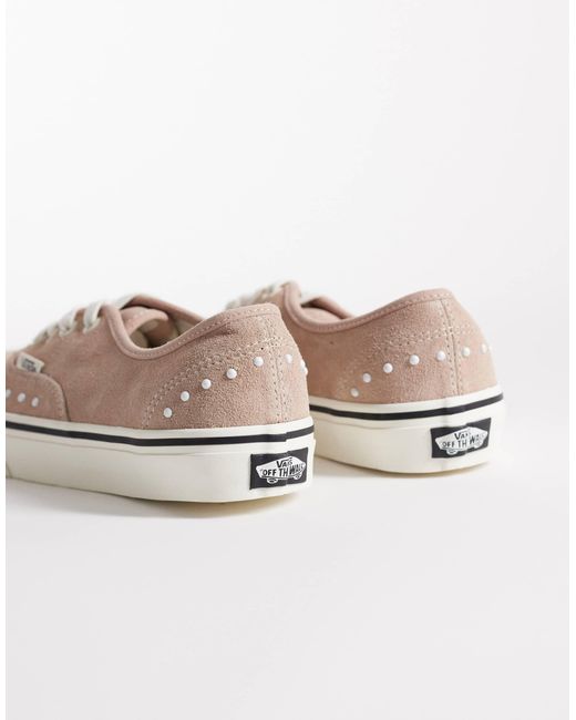Authentic - baskets ornées Vans en coloris Natural