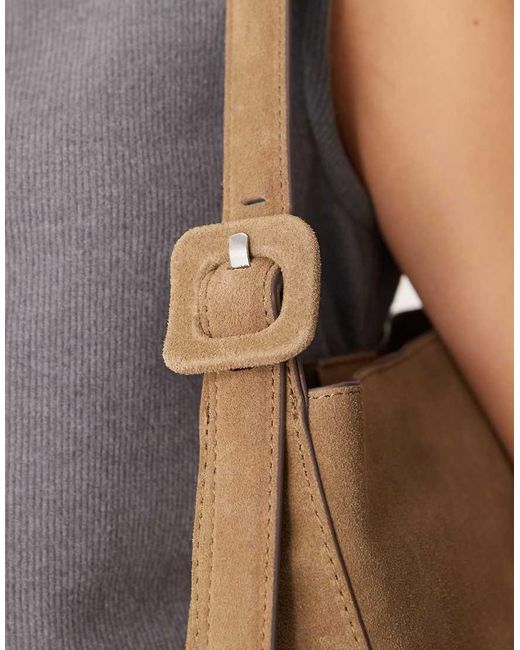 Borsa Da Spalla Classica Squadrata di Mango in Gray