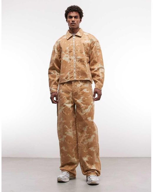 Liquor N Poker Natural Velour Texture baggy Jeans for men