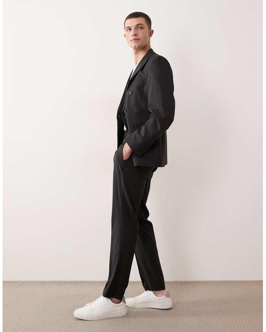 ASOS Natural Slim Suit Trousers for men